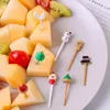 Forks Signe des fruits adaptés aux enfants pour les enfants colorés adorables choix de Noël amusants festifs gâteau pour enfants