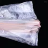 Gift Wrap White Clear Plastic Shopping Bag 100Pcs Transparent Supermarket Bags With Handle Food Packaging Storage