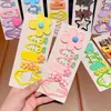 Accessoires de cheveux 6pcs / ensemble Colorful Flower Girls Clips Hair Clips Corée Cloud Carot Shape Hair Pins Sweet Baby Bb Clip Barrets pour enfants Accessoires de cheveux