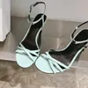 kutu ince kayış üzerinde instep criss çapraz sandal soir triomphe ile kuzu derisi düz renkli sandaletler kedi metal toka konfigürasyon Buzağı orijinal deri 35-40