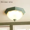 Ceiling Lights American Pastoral LED Light Bedroom Balcony Aisle Child Room Modern Simplified Dome