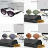 Projektant Premium Fashion Sun Glasses Polygon Pełna metalowa rama oryginalna edycja