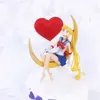 Action Toy Figuren Cartoon Anime Sailor Moon Tsukino Actionfigur Wings Spielzeugpuppe Kuchen Dekoration Kollektion Model Mädchen Geschenkspielzeug für Kinder Y240514