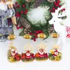 Candle Holders Santa Claus Snowflake Star Candlestick Desktop Iron Holder For Home Table Ornaments Christmas Year Party Decoration