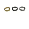 Дизайнер Westwoods Новое полое кольцо с тремя цветами на выбор из персонализированного дизайна панк -букв Nail Nail
