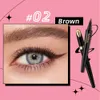 Hellookiss Ultra Fijne snelle drogende eyeliner pen waterdicht, zweetbestendige, niet -kleuring bruine eyeliner make -up