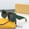 Modeheren en dames oversized doos zonnebrillen ontworpen door een ontwerper met een dikke frame -decoratiespiegel en originele verpakkingsdoos LW40098i