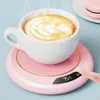 Masa Paspasları Kupa Isıtıcı USB Kupa Isıtıcı Elektrikli Kahve Sütü Çay Su Isıtma Pedi Ev Ofis için Termostatik Barınaklar