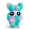 Spielzeug entlasten Push Fidget Rabbit Bubble Stress Squeeze Antistress Osterhasen Geschenk für Jungen Mädchen Kinder Erwachsene Dekompression Entlüftung Silikon