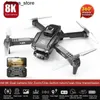 Drones AR MINI3 Rc Drone 4k Professional Wifi FPV Obstacle Avoidance Low Battery Alarm Four Axis Folding Remote Control Helicopter Toy S24513