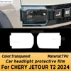Chery Jetour T2 2024 Gearbox Panel Navigation Screen Automotive Interior Protective Film Anti-ScratchステッカーアクセサリーT240509のその他のインテリアアクセサリ