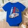 Rompers DTM 1992 Racing stampato aderente aderente a maniche corte a maniche corta Abbigliamento neonato da cartone animato bambino e ragazza abbigliamento salta