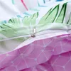 Beddengoed sets 37 Pink Stripe 4pcs Girl Boy Bed Bed Cover Set Dekbed volwassen kinderbladen en kussenslopen Comforter 2TJ-61016