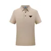 Designer maschi's Business Polo Maglietta maschile da uomo ricamo di ricamo maglietta per design a v-scollo a v-cotone High Street Maglietta casual da uomo Abito casual di lusso