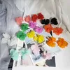 Stud Multicolor Fashion Harts Flower Long Droped Earrings 2022 Design Bohemian Handmade Petal Pendant örhängen J240513