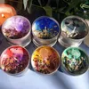 5 pezzi Candele profumate Flower Flower Froomance Birthday Regalo di soia Cera Colore Cristallo fatto a mano Candele Candele