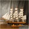 Decoratieve objecten Figurines houten scheepsmodel ornamenten woonkamer ambachten moderne huizendecoratie piraat wijnkast kantoor geboorted dho4b