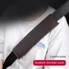 2pcs Universel Car ceinture de sécurité Capeur en cuir Volt de sécurité Tampons d'épaule des couvercles accessoires intérieurs de sécurité automatique