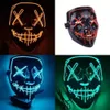 Maschera divertente Halloween up LED Light the Purge Election Year Great Festival Cosplay Costume Forniture Maschere