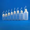 3 ML metallic Needle Tip Safety Cap Plastic dropper bottle for liquid or juice 100 Pieces Xbhko Heexo