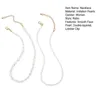 Anhänger Halskette Abschlussball Halskette Elegante Doppelschicht-Kunstperlen-Set für Frauen Retro Stapelhalle Halsschmuck mit Hummer-Clip-Partys