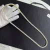 Gioielli da tennis di lussuoso diamanti da tennis da tennis 5mm da 5 mm 22 pollici in oro