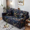 Stol täcker universell blommig soffa täckblad mönster tryckt stretch slipcover för hållbar full wrap coushion