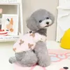 Vêtements pour animaux de compagnie pour animaux de compagnie automne et hiver petit chair en gros en peluche en gros coton imprimé