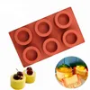 Stampi da forno 6 cavità in silicone tazza di torta di muffin a forma di muffin stampi per cucina cucina da cucina per cucinare strumenti di decorazione