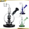 2024 HITTN NOUVEAU MINI EGG PERC DAB RIGNE PRIGURES BUBLER POUVE PERC PERC Verre Fumer des plaques de tuyaux d'eau avec un banger de quartz de 14 mm 6 ''