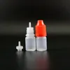 Lot 100 Pcs 3 ML Plastic Dropper Bottles With Child Proof Safe Caps & Tips Vapor Can Squeezable for e Cig have Long nipple Xapok Oqhlq