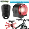 Sistemas de alarme Camluxy Intelligent Bicycle Alarm Anti-roubo Luz da luz do freio do freio Luz de freio 115dB Controle remoto sem fio Bicleta de bicicleta Tail Light Horn WX