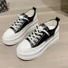 Casual Shoes Superone Women Sneakers Fashion Cross Strap Thick Bottom Woman Platform Daily Lady Round Toe Footwear Size 35-40