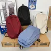 Sacs de taille Foufuriobs Packs Simple Sac à dos de grande capacité Color Colorbag Corée Bag de voyage de mode en nylon