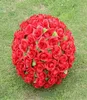 12quot 30cm Artificial Rose Silk Flower Red Kissing Balls for Christmas Ornament Wedding Party Decorations Supplies1945711