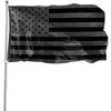 American Stock Polyester Black no 3x5ft Quarter se verra donner aux États-Unis le drapeau de la bannière de protection historique USA