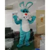 2024 Wysokiej jakości wielkanocny niebieski królik Mascot Costume Halloween karnawał unisex dorosły strój Fancy Costume Cartoon Temat Fancy Dress for Men Koman
