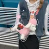 Tas schattige cartoon kleine alpaca pluche dames winterdressing pop poppen crossbady handtas voor vrouwelijke schoudertasje dame mobiele telefoon