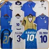 1982 Italys Classic Retro Soccer Jerseys Rossi 1990 1994 1998 R.Baggio Maldini Totti del Piero 2000 2006 Pirlo Inzaghi Cannavaro Materazzi Nesta Buffon Footbal Shirt