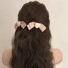 Akcesoria do włosów francuskie temperament retro różowy łuk w kształcie serca hair do włosów klip z boku shredded bajka słodka elegancja