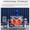 500 liter elektrisk ångmantlad matlagning Kettle Industrial Jam Cooking Pot With Mixer