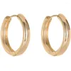 Hoop Earrings 1 Pair Copper Gold Plated Thick Chunky Huggie For Women Men Girls Party Jewelry Gifts