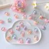 Haarzubehör 40pcs/Los Baby Girl Hair Accessoires süße Blumen Süßigkeiten Baby Elastizität Haar Bindungs Bindungen Schwanzhalter Kinder Mädchen Haarseile Gummi -Band