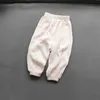 Trousers Shorts Childrens clothing summer boys and girls cotton folding loose pants baby girls casual pure cotton liposuction breathable pantsL2405L2405