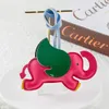 Candy Color Pu Leather Elephant Model Keychain Key Chains Ring Holder Fashion Designe Keychains for Porte Clef Gift Men Women Car Bag Pendant Accessories No Box