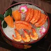 食器セット醤油野菜寿司プレートラウンドサービングプラッター皿腹部の家庭トレイ