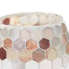 Lâmpadas de mesa feitas de mosaico de mosaico artesanal Jar Tealight Hotors Pen Home Decor Gifts