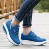 Chaussures décontractées Fashion Sport Breffe-Shake Fitness Platform Sneakers Running Zapatos de Mujer