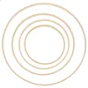 Fiori decorativi Circle di bambù Craft Cragetti in legno a croce arrotondata tela da ricamo a cerchio