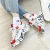 Fitness Shoes 2024 Women Chunky Sneakers Platform Autumn Sequined Casual Bling Female Red Dames Dad Shoe Silver Zapatillas Mujer